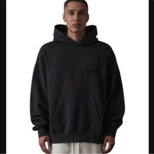 NEW Fear of God Essentials Stretch Limo Black Hoodie Size Medium Authentic✅